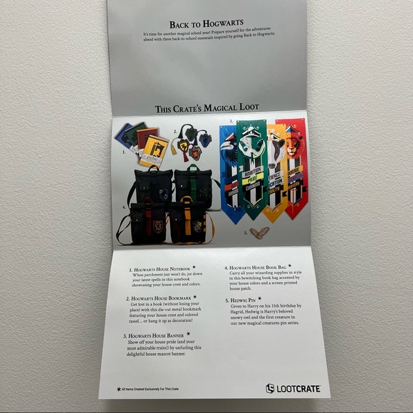 Ravenclaw bookmark Harry Potter Wizarding World from Loot Crate - Picture 5 of 9